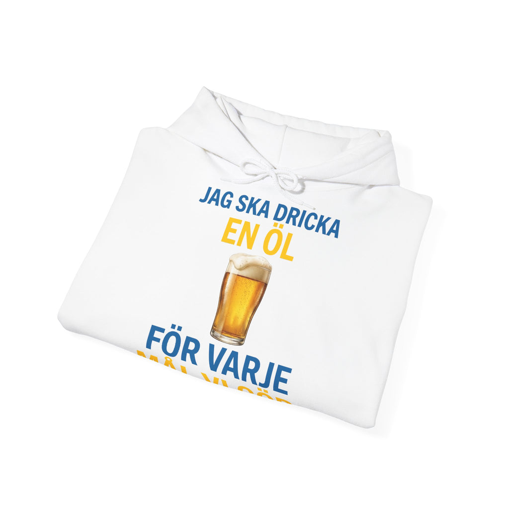 Jag Ska Dricka En Öl För Varje Mål Hoodie